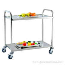 Square Tube Room Service Food Transport Cart Trolley